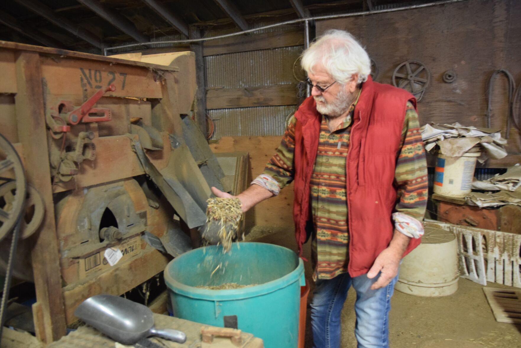Seed man Chuck Grimes